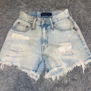 Aeropostale 90’s high rise cut off Jean shorts